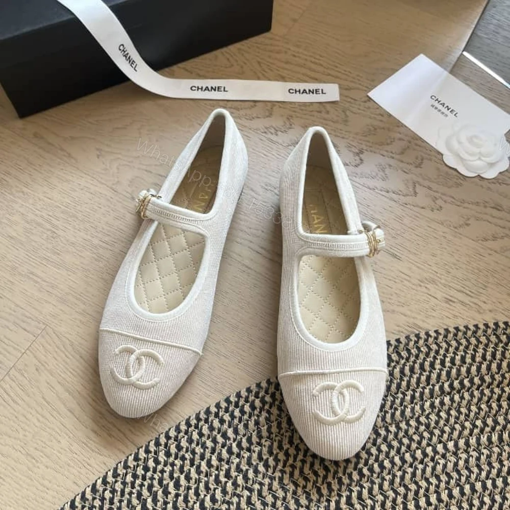 View 2 of Chanel Mary Jane Ballet Flat Beige
