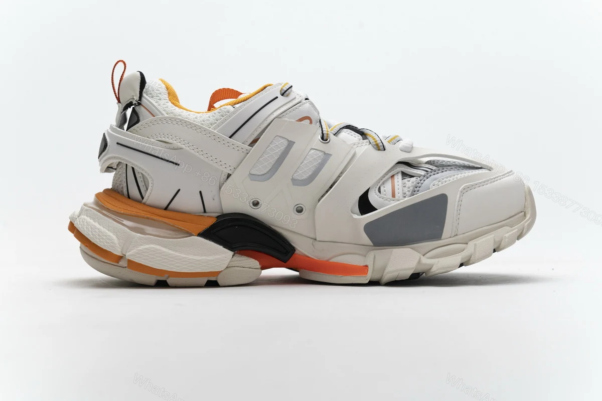 View 3 of Balenciaga Track Led White Orange 542436 W1GB7 9059