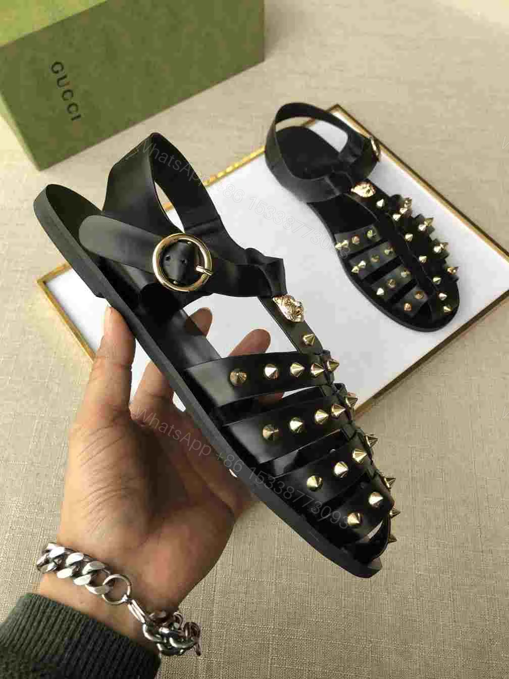 View 6 of GUCCI SANDAL WITH DOUBLE G – SDG004