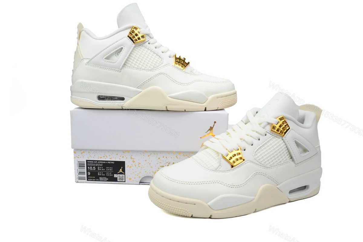 View 2 of Air Jordan 4 WMNS "Sail" Reps AQ9129-170