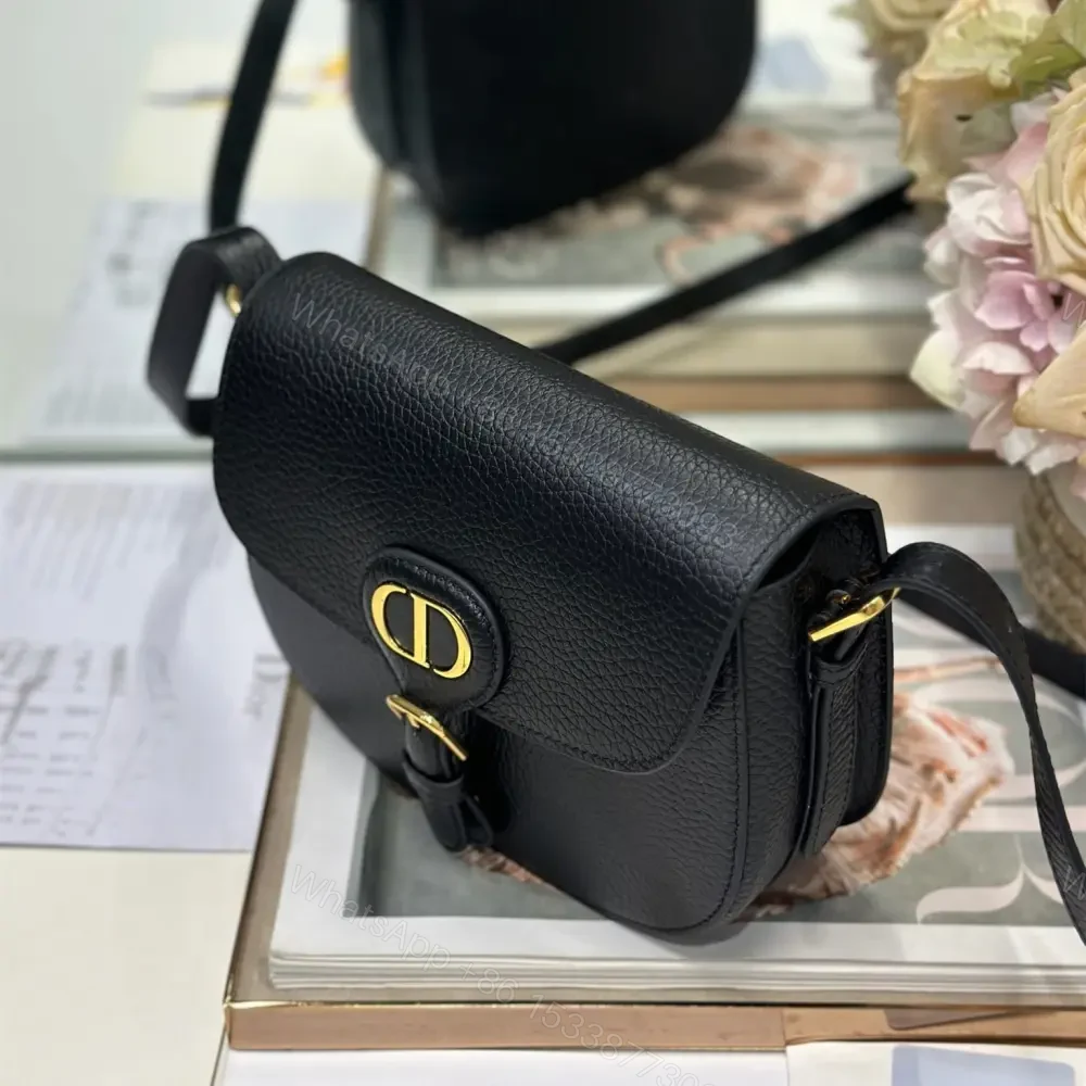 View 4 of 高仿Dior*Bobby系列M933M900牛皮斜挎包黑色中號免檢版