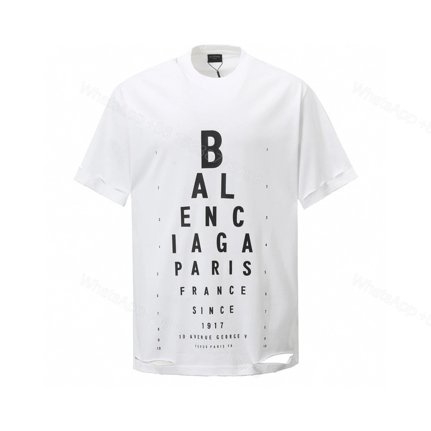 Balenciaga A貨 男款字母印花短袖T恤 百搭潮流款 — view 1