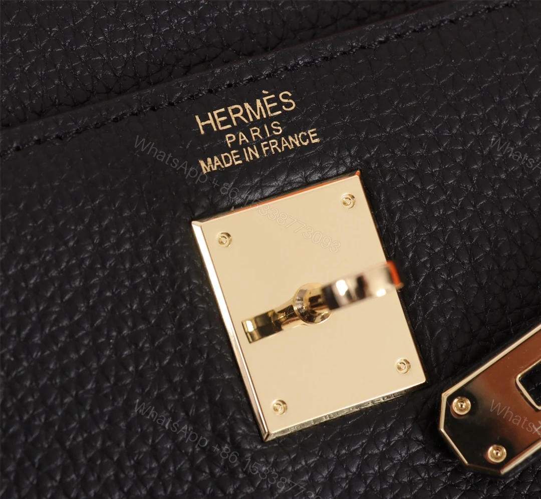 View 2 of HERMES KELLY BLACK SELLIER ROUGE EPSOM GOLD HARDWARE 32CM