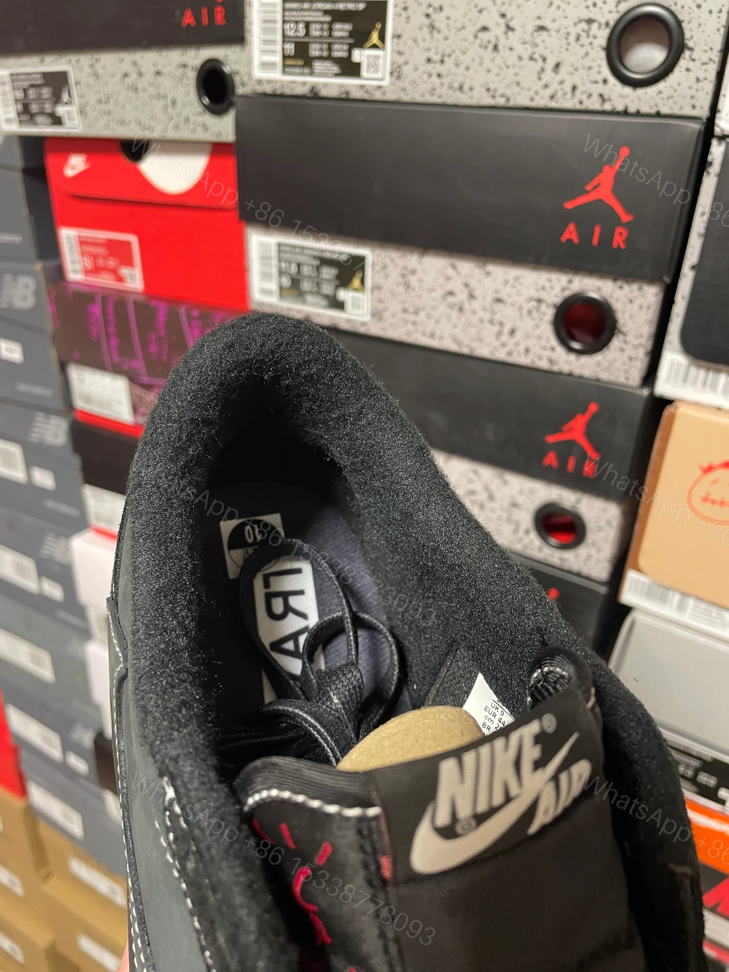 View 5 of Jordan 1 Retro Low OG SP Travis Scott Black Phantom