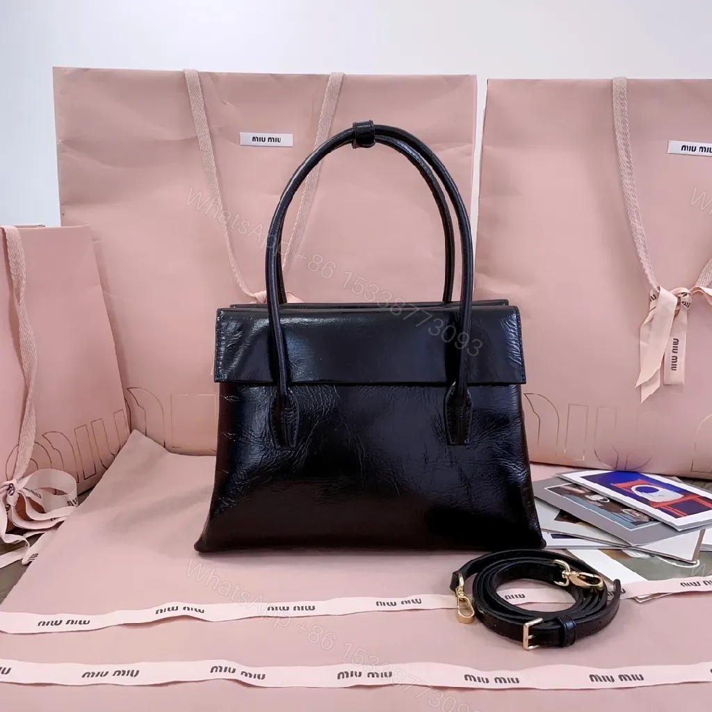 View 9 of Structured Leather Satchel: Sleek, Timeless Luxury Bag
