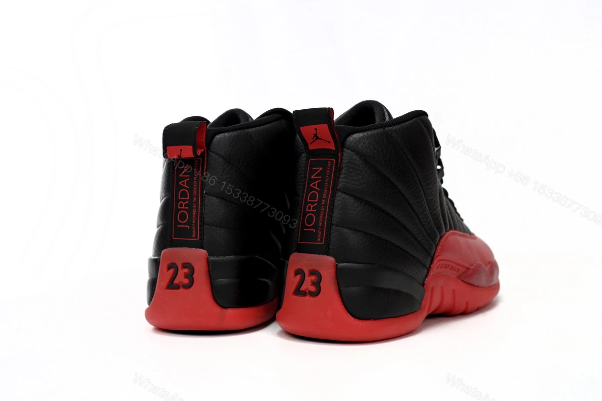 View 3 of Air Jordan 12 “Flu Game” Black Red 130690-002