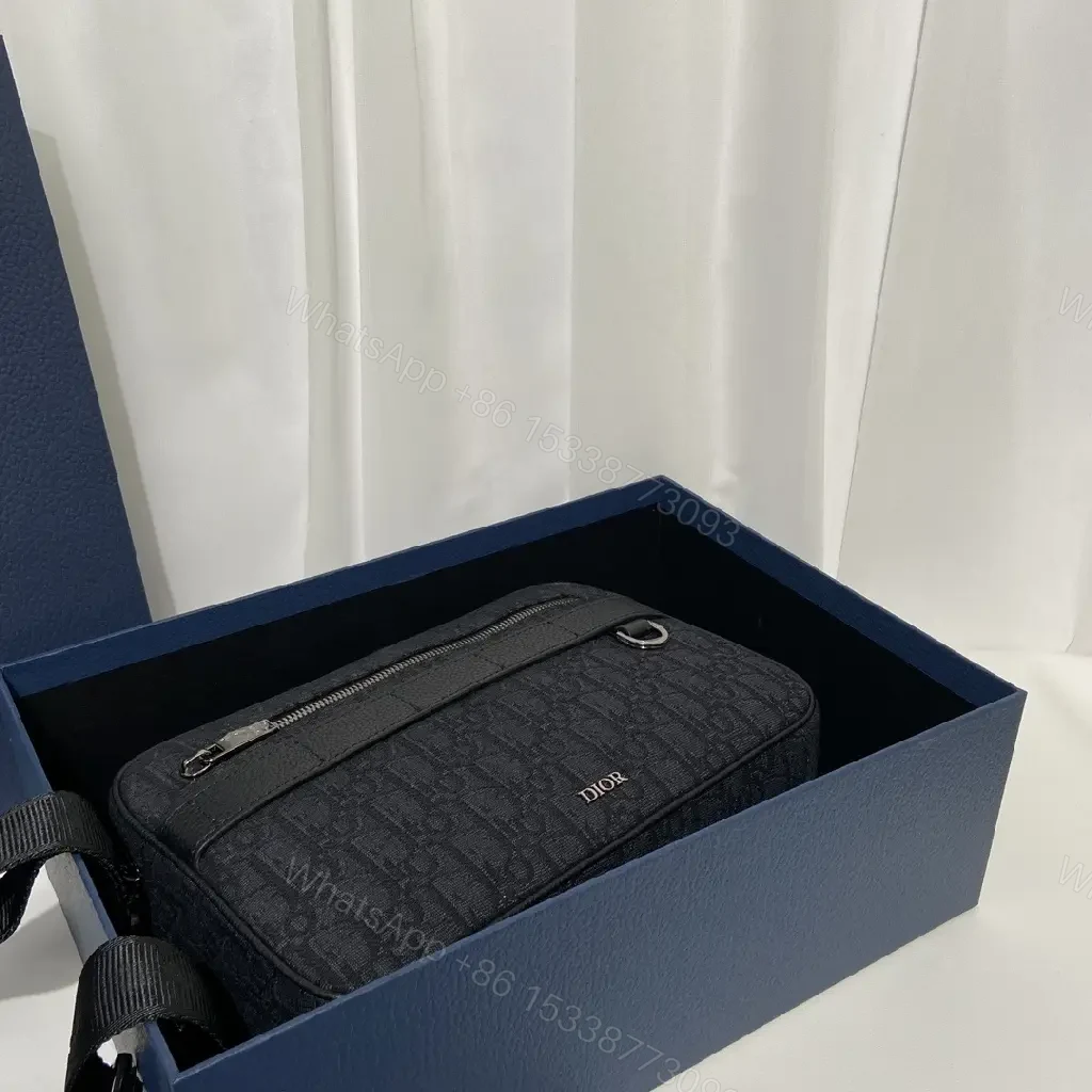 View 5 of Monochrome Canvas Crossbody — Textured, Zip Pocket, VersatileCarry