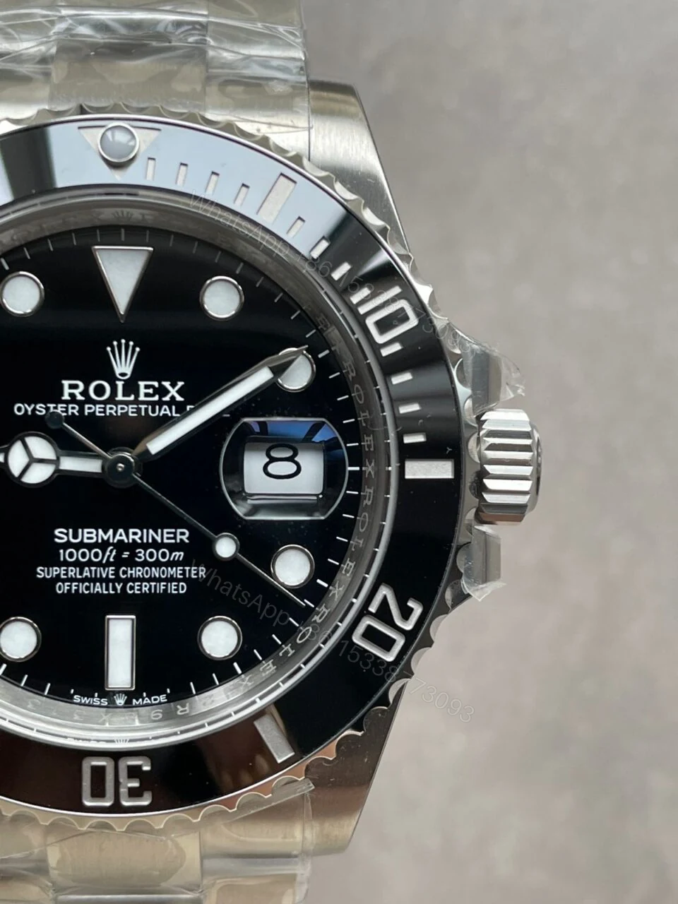 View 8 of VSF FACTORY 1:1 Rolex SUBMARINER SUB DATE SUBMARINER 41MM 126610 LN BEST EDITION BLACK CERAMIC 904L STEEL VS3235