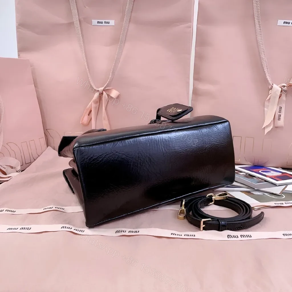 View 2 of Structured Leather Satchel: Sleek, Timeless Luxury Bag