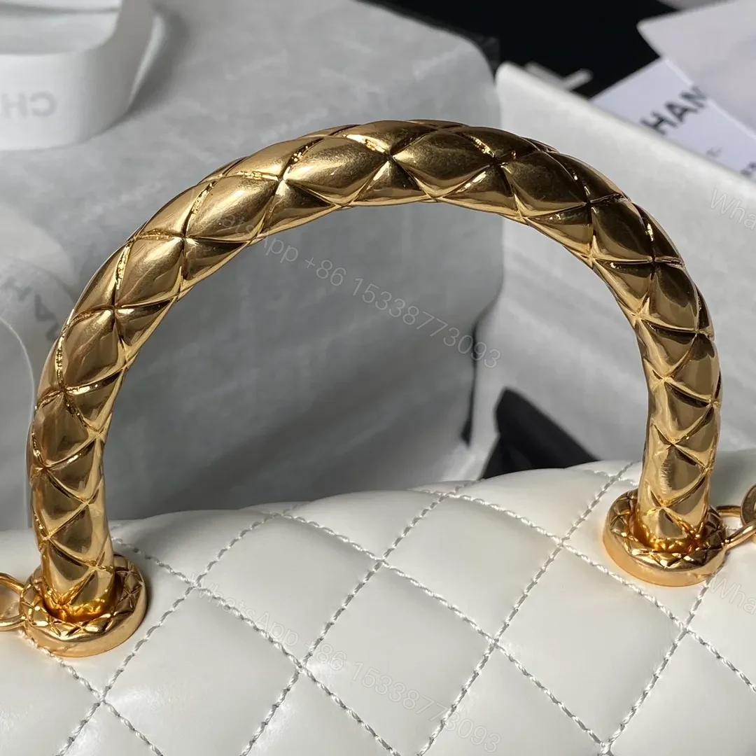 View 3 of Chanel Coco Handle Small White