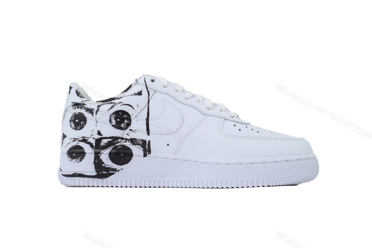 Supreme x Comme des Garçons SHIRT x Nike Air Force 1 Low 'Eyes'923044-100 — view 2