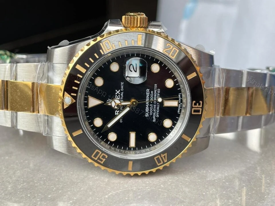 View 3 of VSF FACTORY 1:1 Rolex Submariner 116613 LN SS/YG Best Edition Black Ceramic 904L Steel VS3135