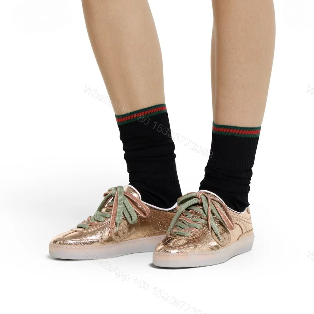 View 9 of Gucci Women G75 Sneaker Bronze Textured