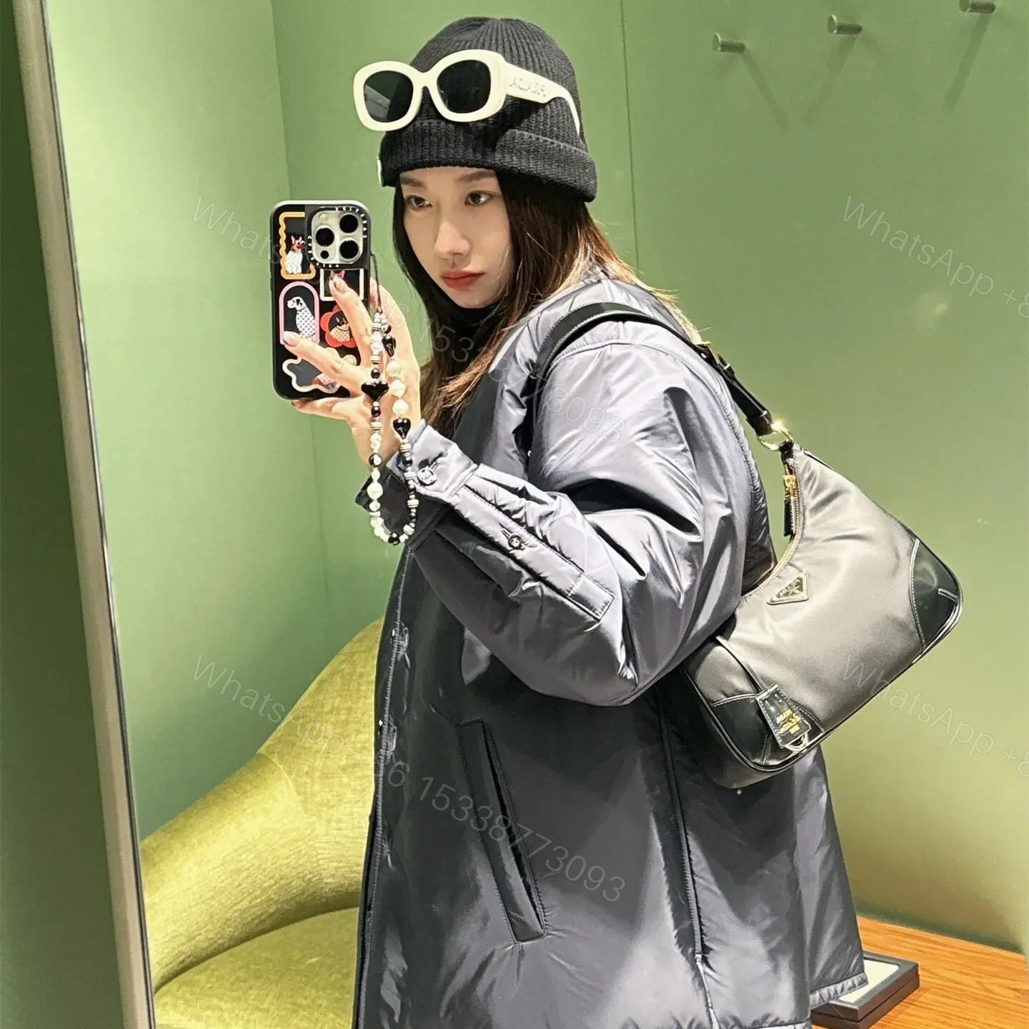 View 12 of 高仿Prada*Re-Edition系列1BC214腋下包免檢版