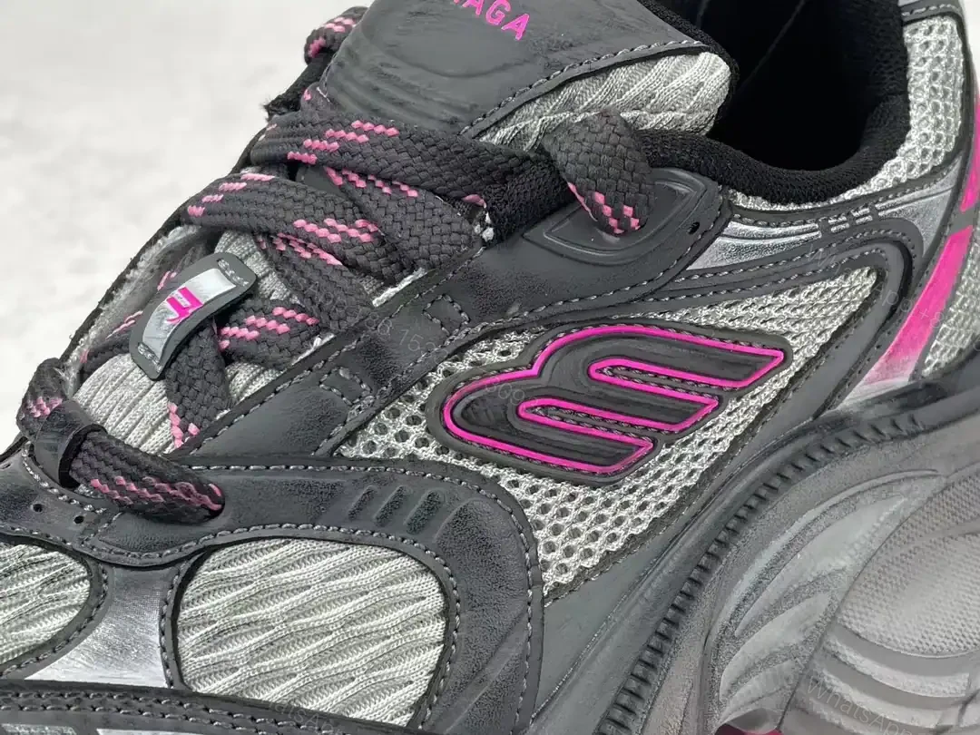 View 4 of BALENCIAGA WOMEN’S 10XL SNEAKER IN GREY/PINK/BLACK – BB275