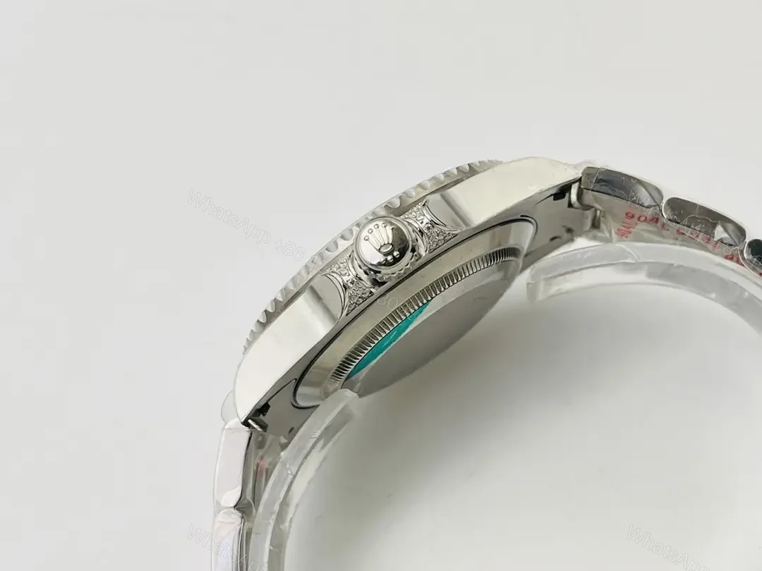 View 4 of Rolex GMT-Master II Blue Diamond Paved Bezel Oyster Bracelet 40mm RLX-GMT-BLU-DIA-PAV40-OYS