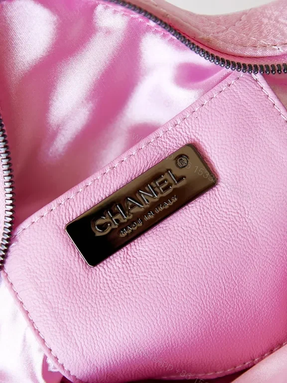 View 4 of Chanel-Inspired Star Shaped Pink Quilted Crossbody Bag