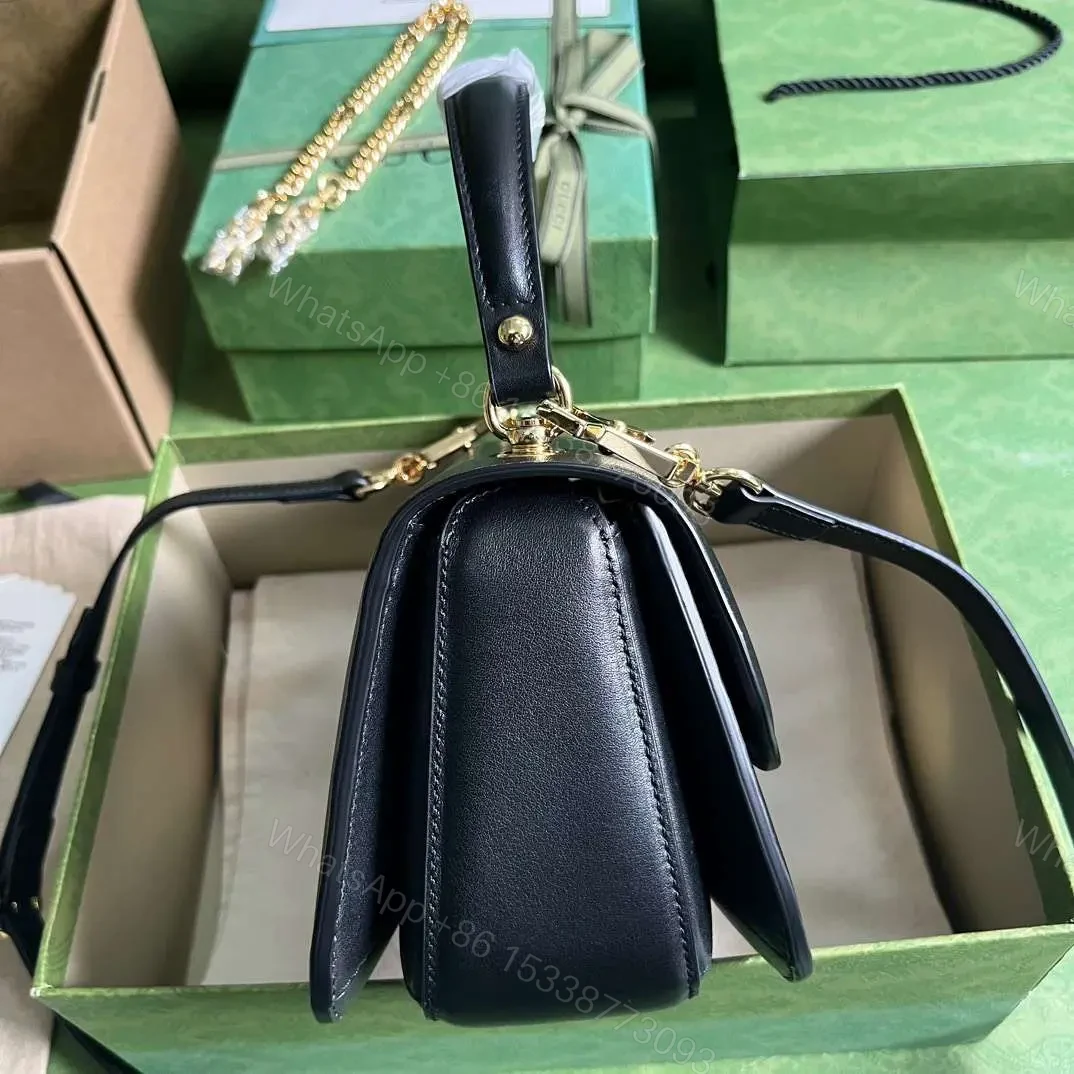 View 5 of Branded Women’s Handbag Gucci Blondie Handle Super Smooth Leather 23x15cm