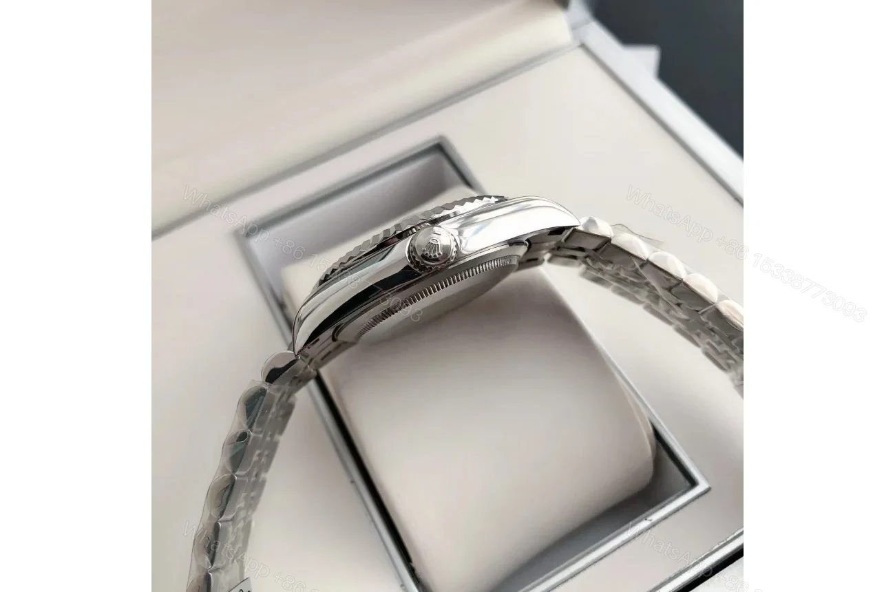 View 8 of Replica Rolex Datejust SS/SS Jub Grey/Rmn 36/28 mm