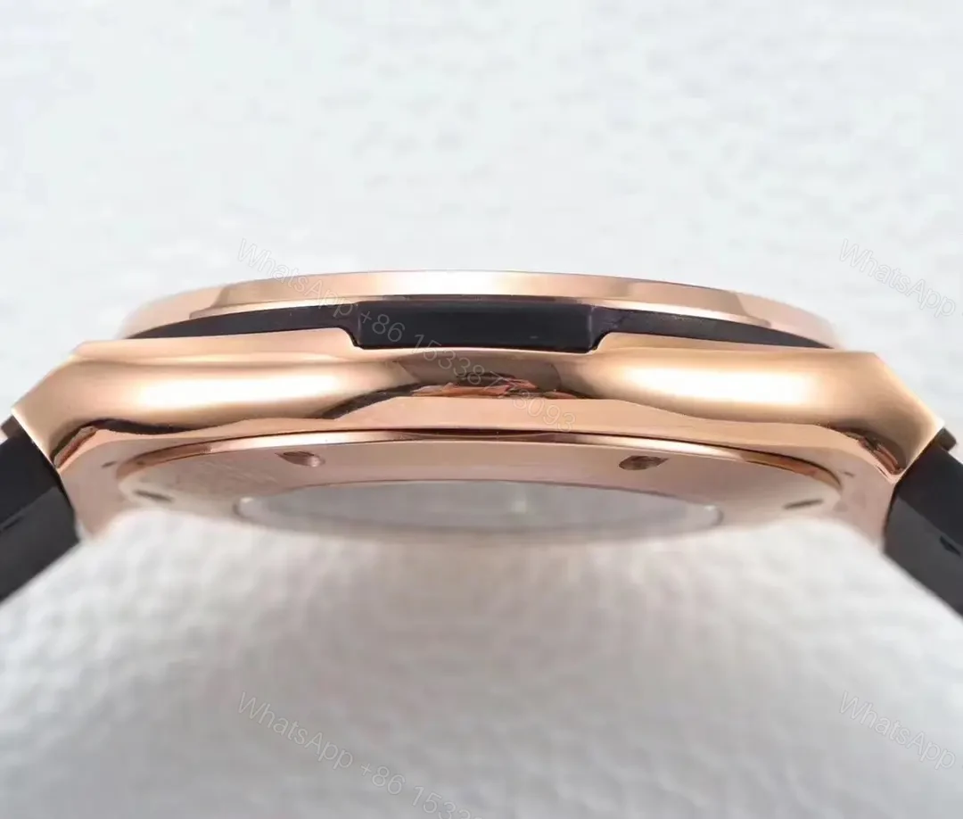 View 6 of Hublot Classic Fusion Rose Gold with Black Dial and Leather Strap Watch