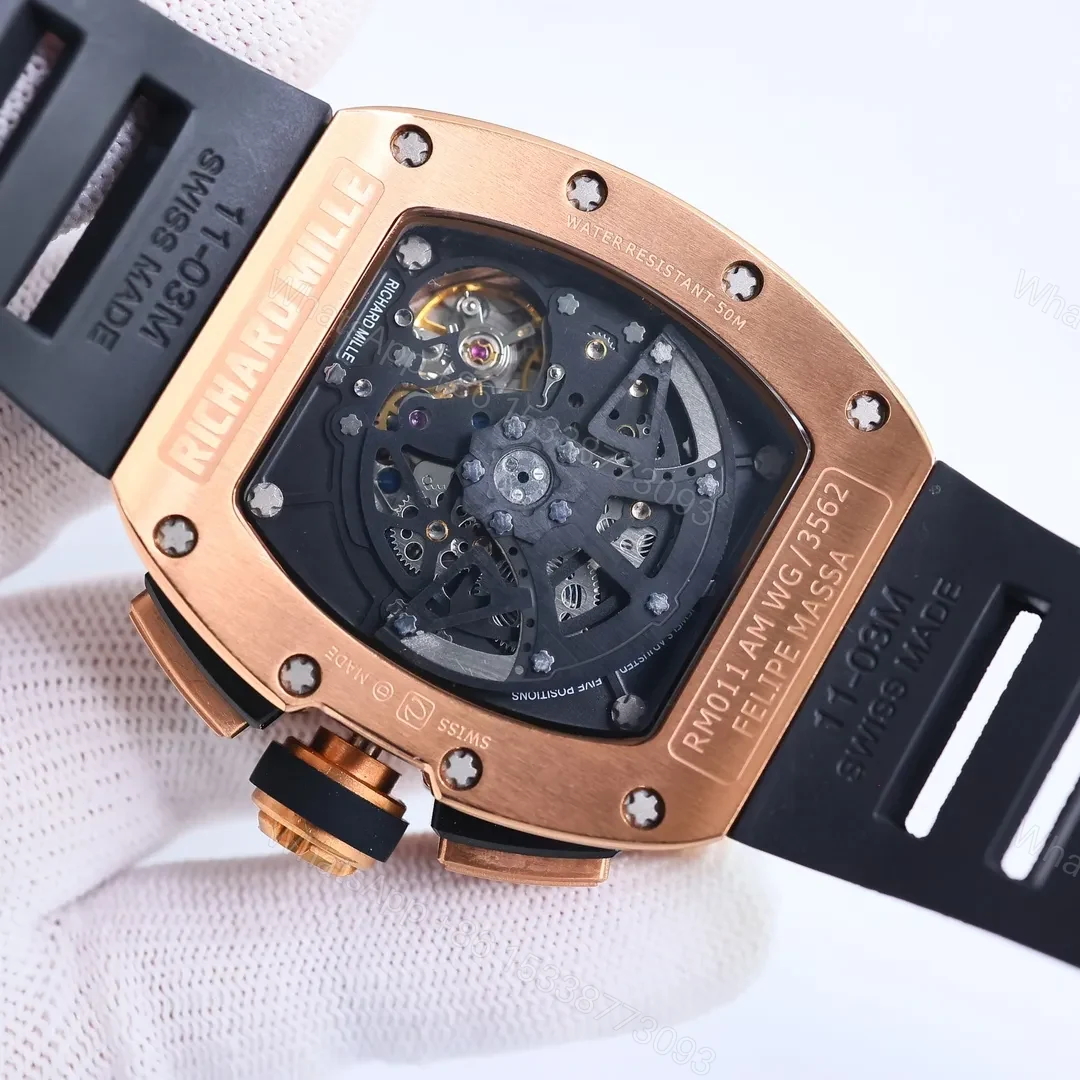 View 7 of EUR Factory Richard Mille RM011 Rose Gold Chronograph