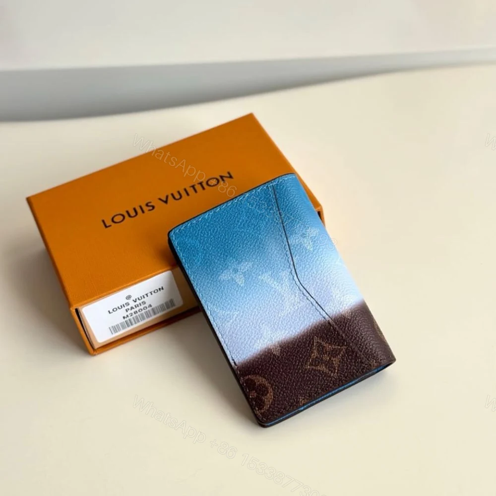 View 4 of Louis Vuitton Pocket Organizer Blue 11Cm M28004