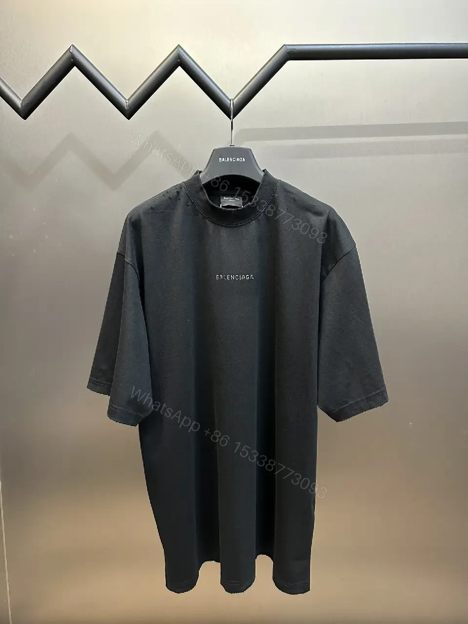 View 6 of Oversized Black Tee: Premium Cotton, Minimalist, Relaxed Fit