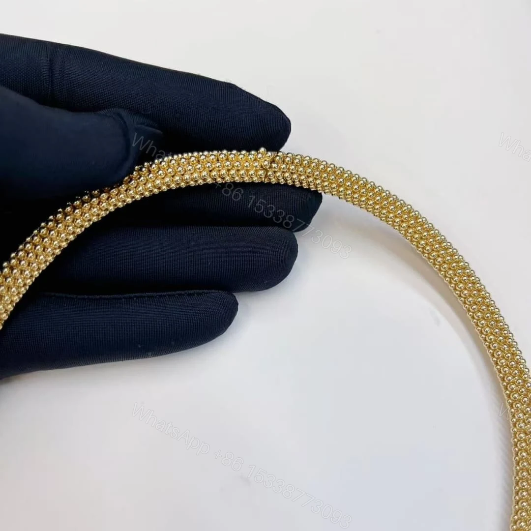View 3 of 18kt Gold Bvlgari Serpenti Two-Coil Necklace With Head and Tail Diamonds Onyx 360472