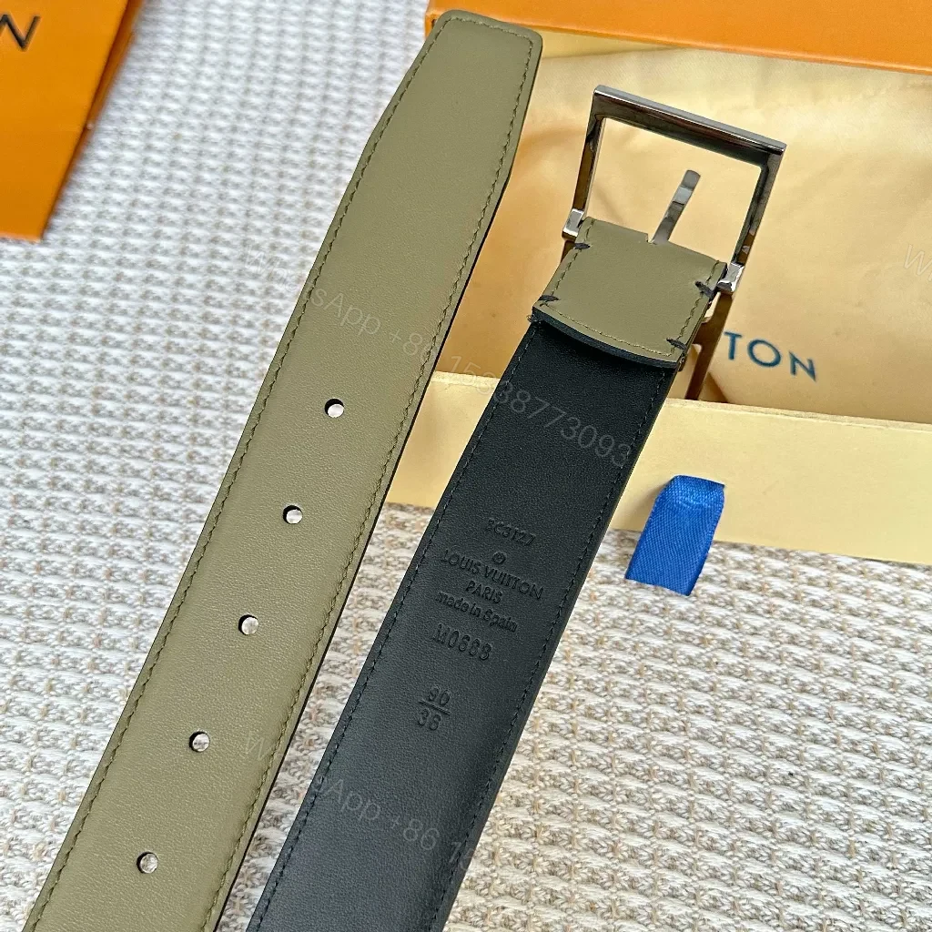 View 4 of Olive & Onyx LV-Inspired Belt: Modern Luxury Strap