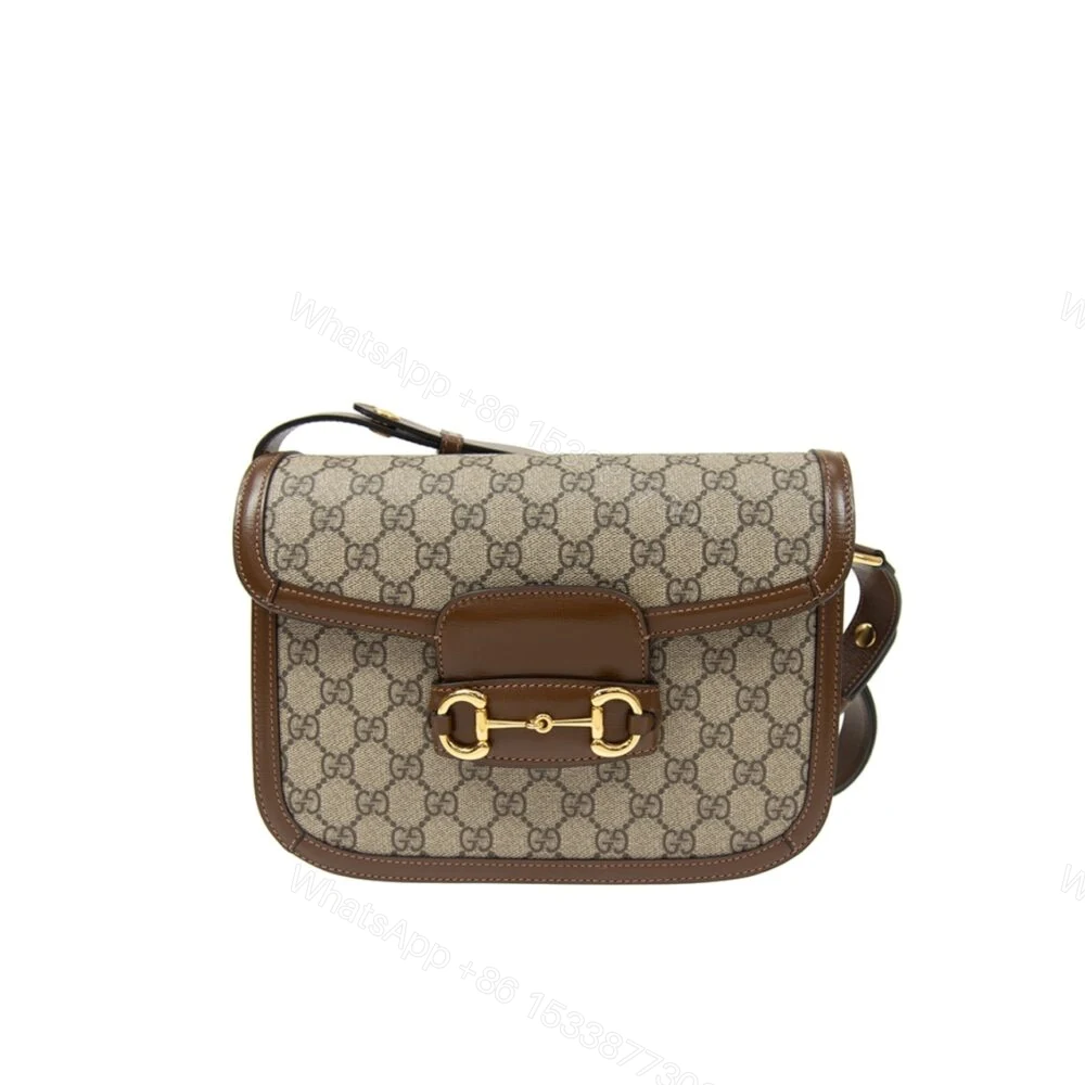 Gucci Horsebit 1955 Shoulder Bag Beige And Brown 25Cm 602204 92TCG 8563 — view 1