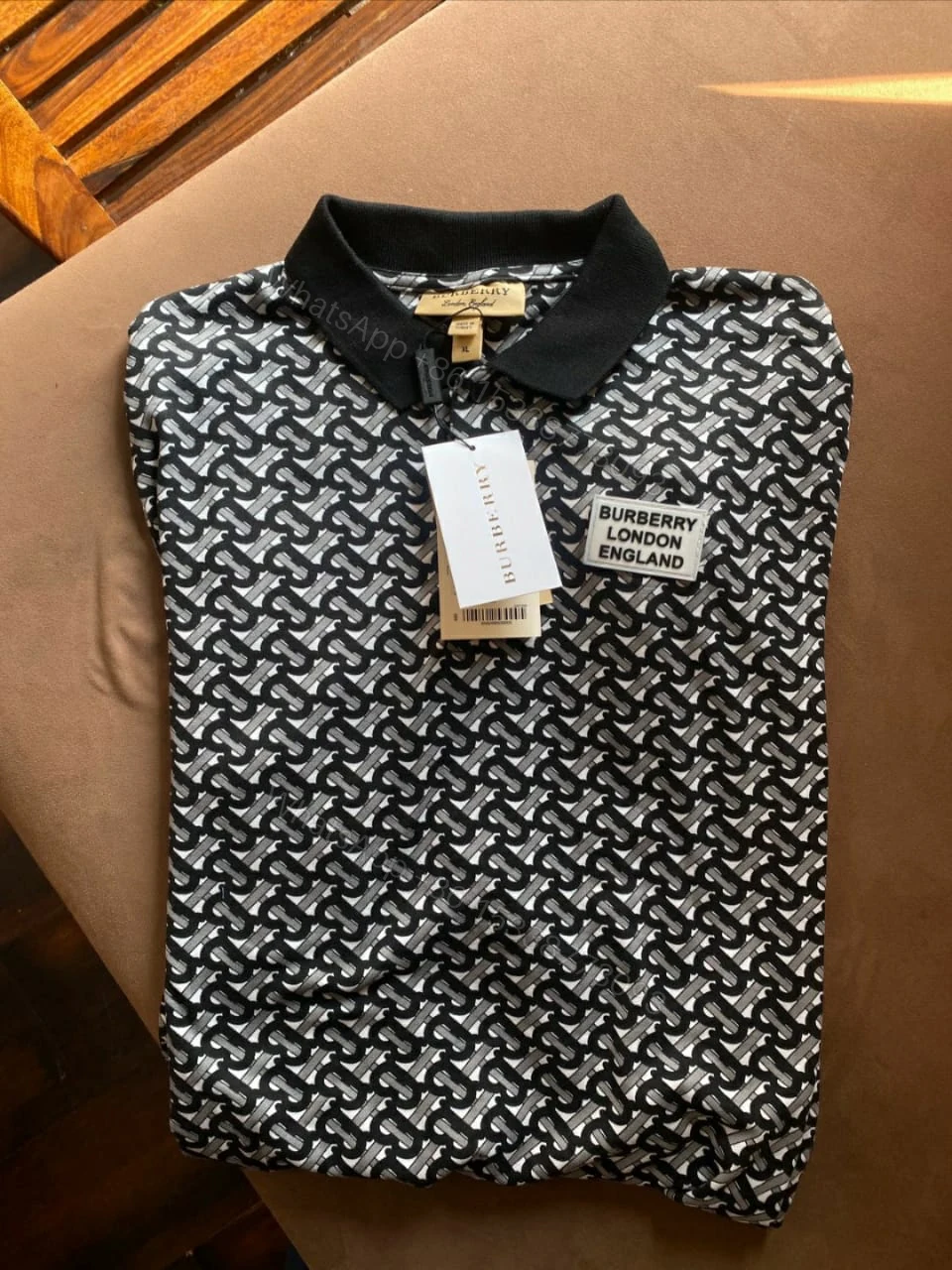 View 12 of FIRST COPY BURBERRY FORMAL CASUAL IMPORTED SUMMER POLO T-SHIRT (Copy)