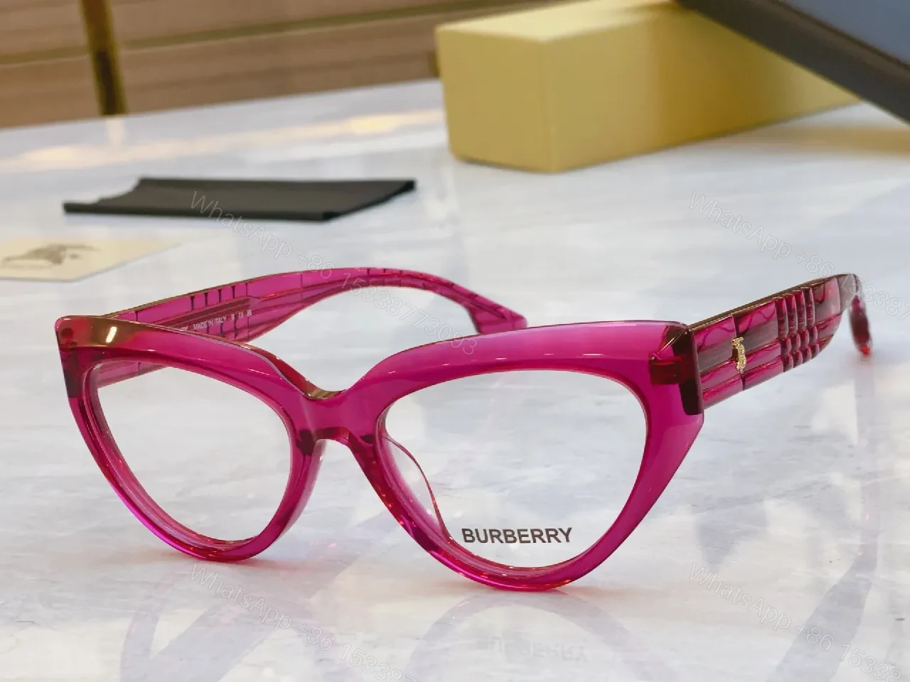 View 3 of Sculpted Cat-Eye Frames: Luxe Black Acetate Sunglasses
