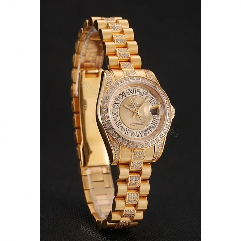 View 2 of Superclone Rolex Datejust Gold Dial 1453953 21 mm