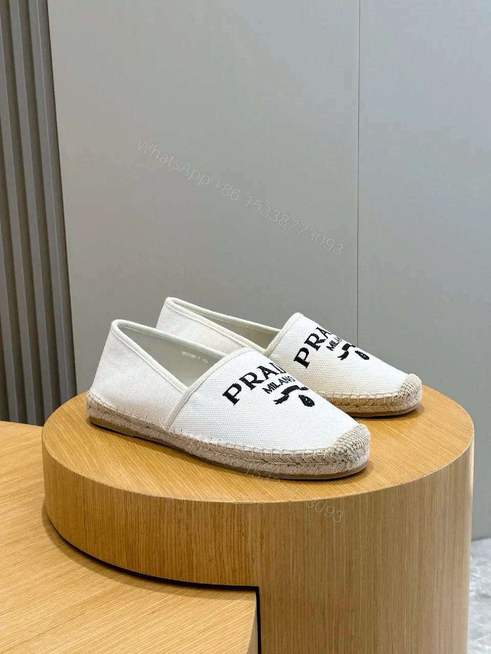 View 9 of Casual Luxe Espadrille Slip-Ons with Logo Branding