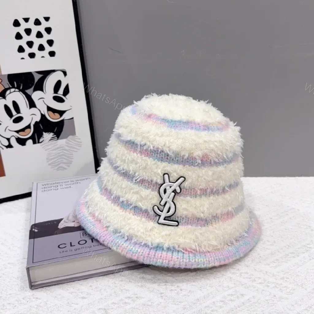 View 2 of Chic Yarn-Textured Beanie with Luxury Logo Accent