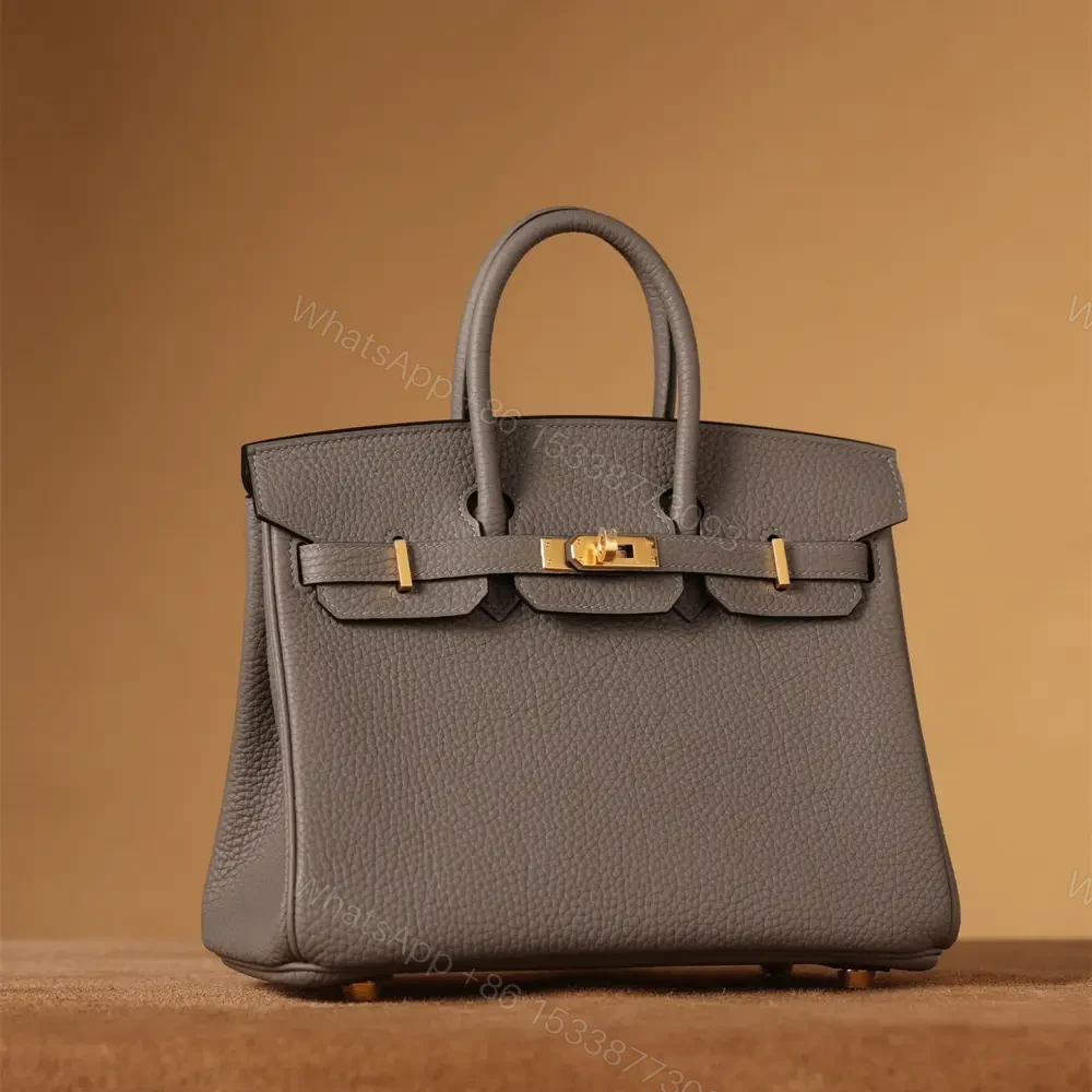 View 3 of 高仿Hermes*Birkin25積雨云灰金扣免檢版