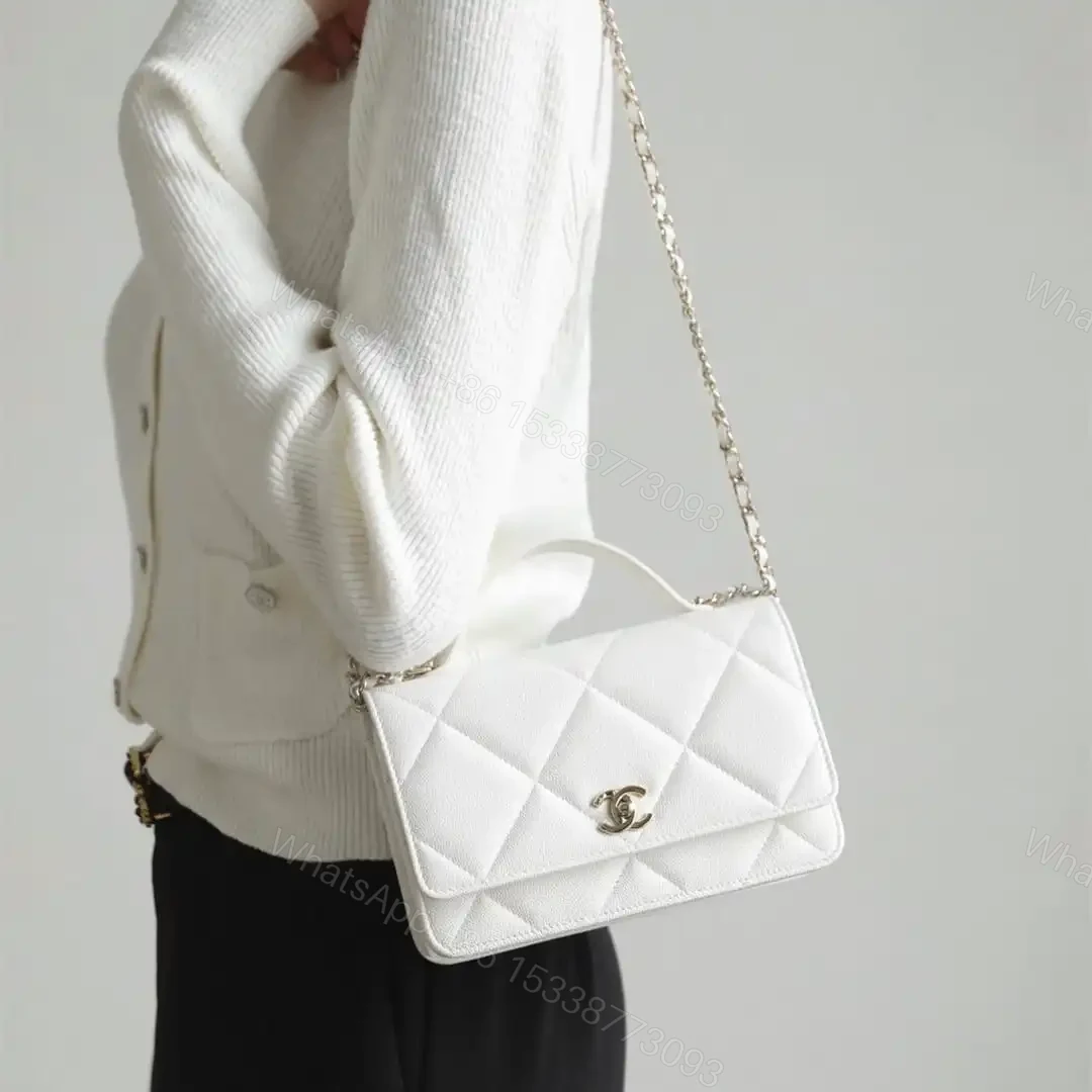 View 25 of 高仿Chanel*25K系列AP4932小牛皮WOC手袋白色免檢版