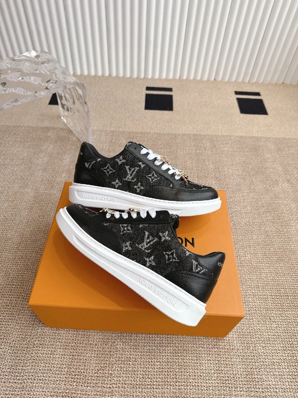 View 3 of Monogram-Print Sneakers: Colorful Embellishments, Luxe Streetwear