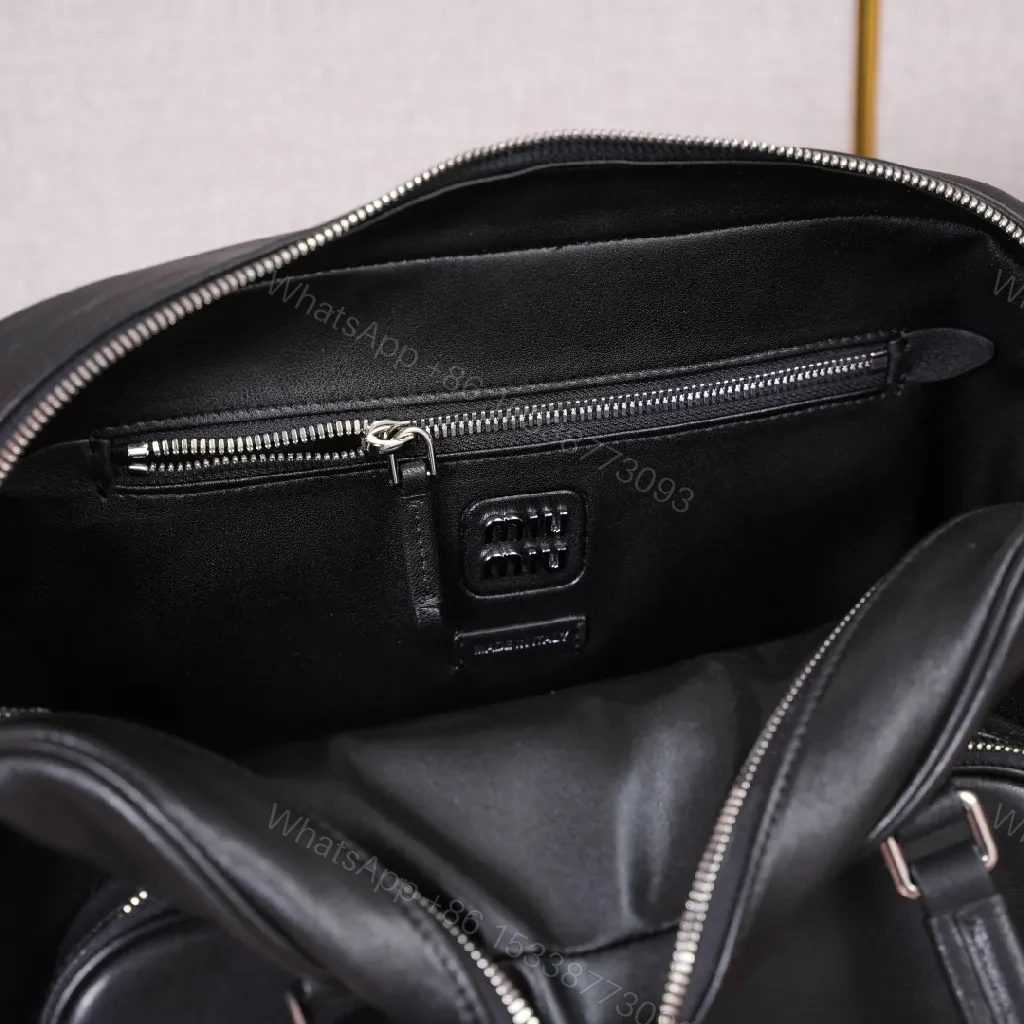 View 9 of Compact Black Leather Satchel: Sophisticated Everyday Carrier