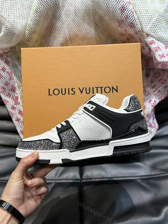 View 2 of Modern Signature Sneaker: Premium Leather, Minimalist LV-Inspired Design