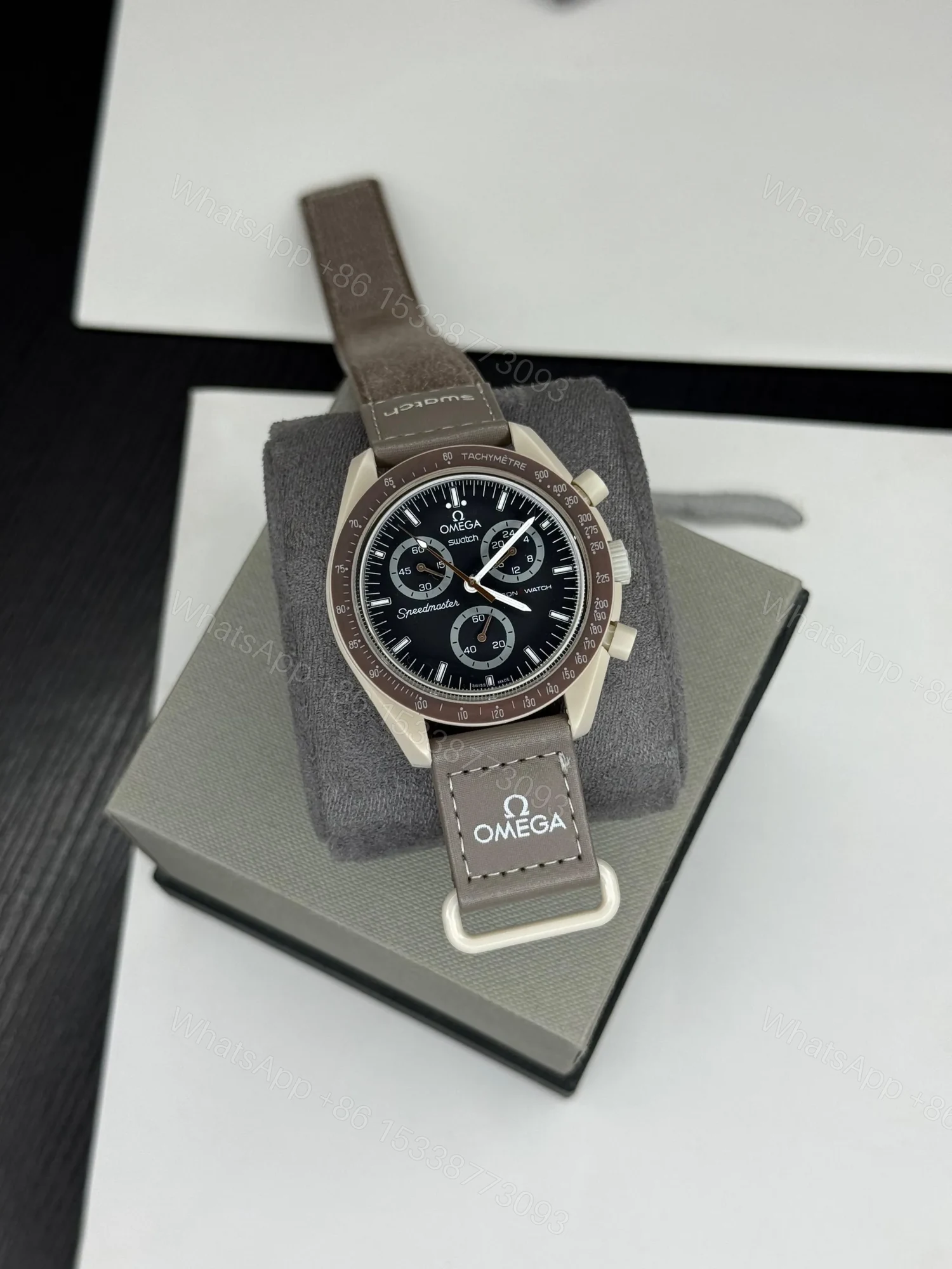 Swatch x Omega Bioceramic MoonSwatch “Mission on Earth – Desert” — view 1