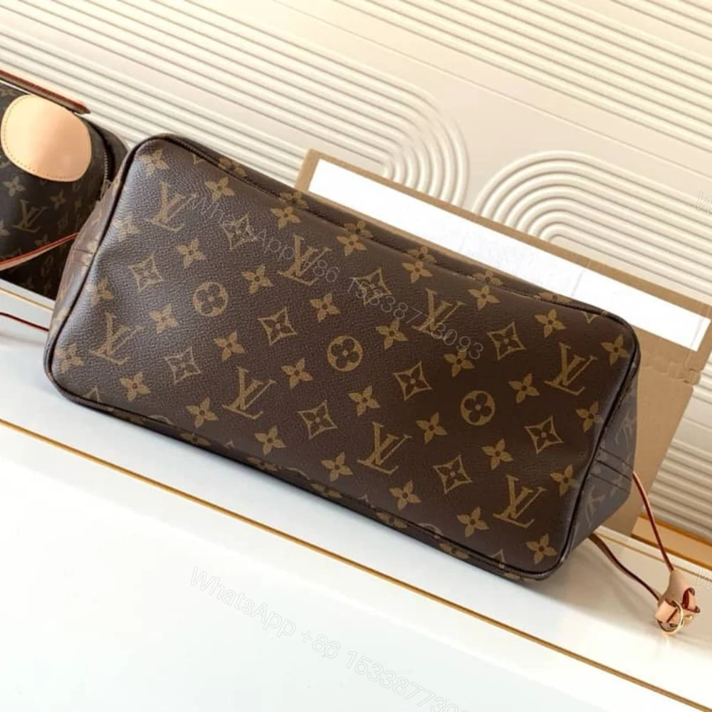 View 4 of Louis Vuitton Neverfull Bandoulière Inside Out MM Monogram Rouge Sari 32Cm M12096