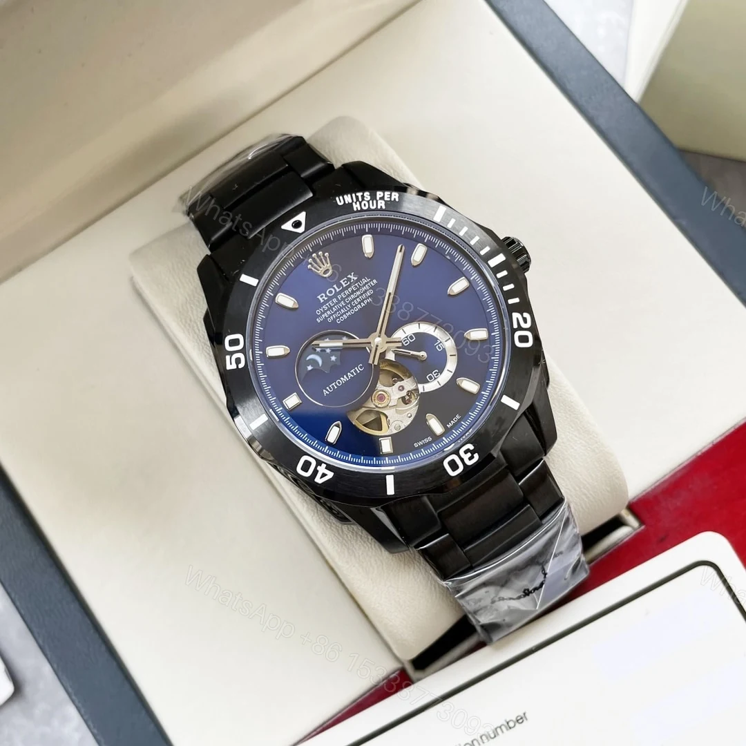 View 2 of Rolex Oyster Perpetual Cosmograph Moonphase Navy Blue Dial 40Mm