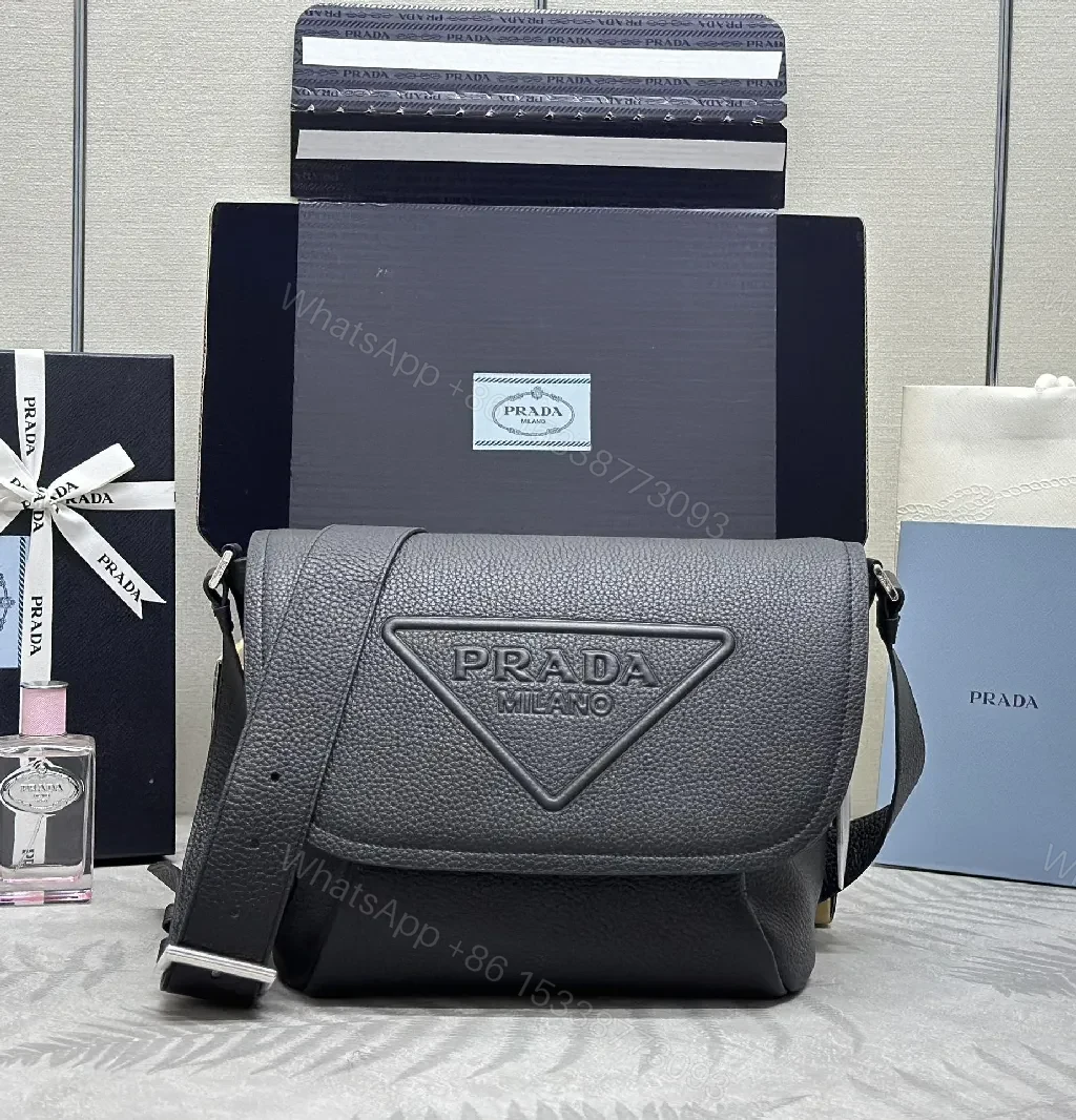 Graphite Calfskin Compact Shoulder Bag: Structured Luxury — view 1