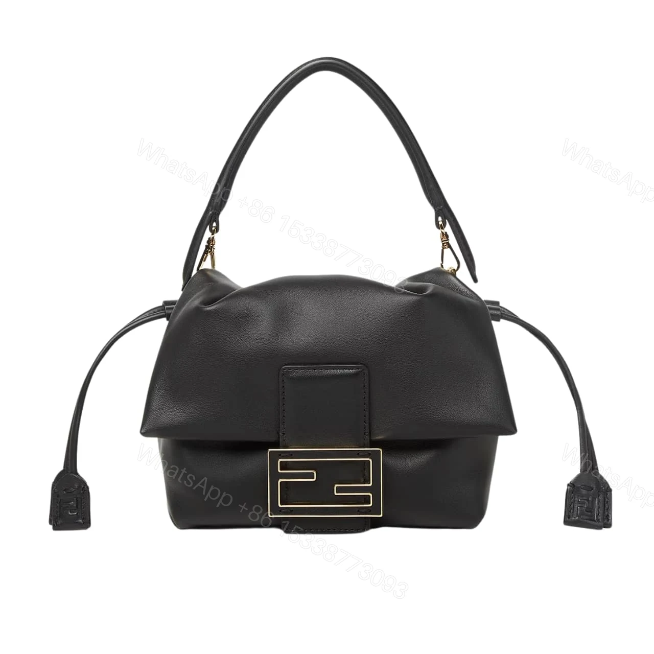 FENDI MAMMA BAGUETTE MEDIUM BLACK 18CM 8BS105ABVEF0KUR — view 1