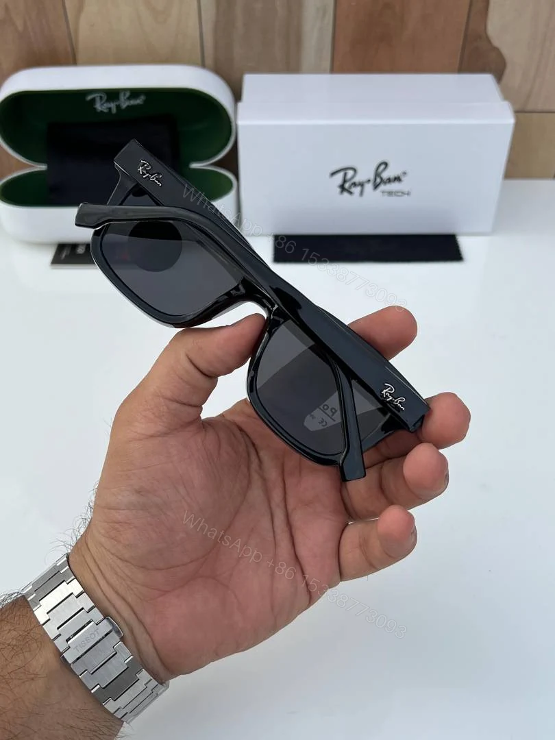 View 4 of First Copy RayBan 7701 Black Sunglasses