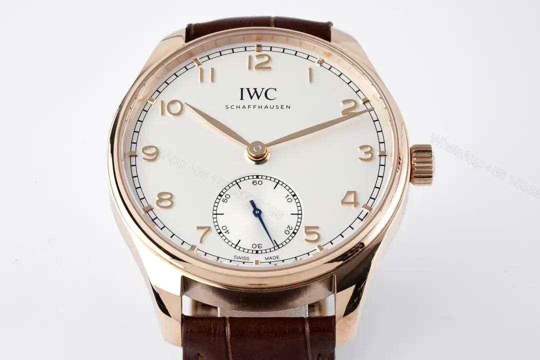 View 7 of IWC Portugal 40MM Watch White Dial Rose Gold Leather Strap Ultimate IW500118