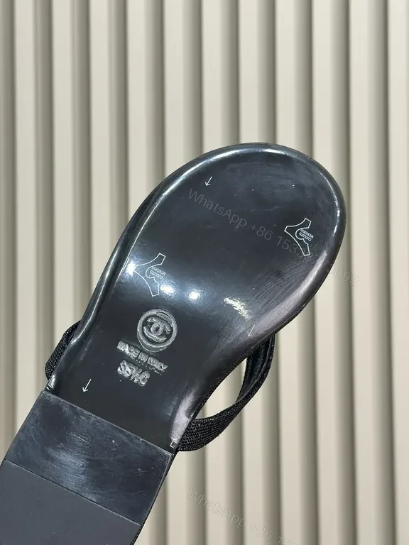 View 5 of Chanel-Inspired Sparkle Flip-Flops: Subtle Glam Comfort