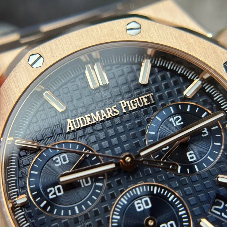 View 5 of Audemars Piguet Royal Oak 26240 Rose Gold Super Clone Blue Dial