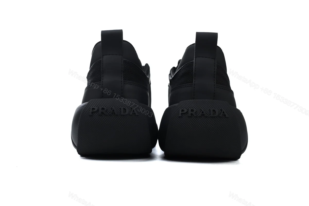 View 3 of Prada Sneakers Black Red
